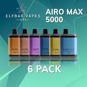 Elf Bar Airo Max 5000 6 pack Bundle