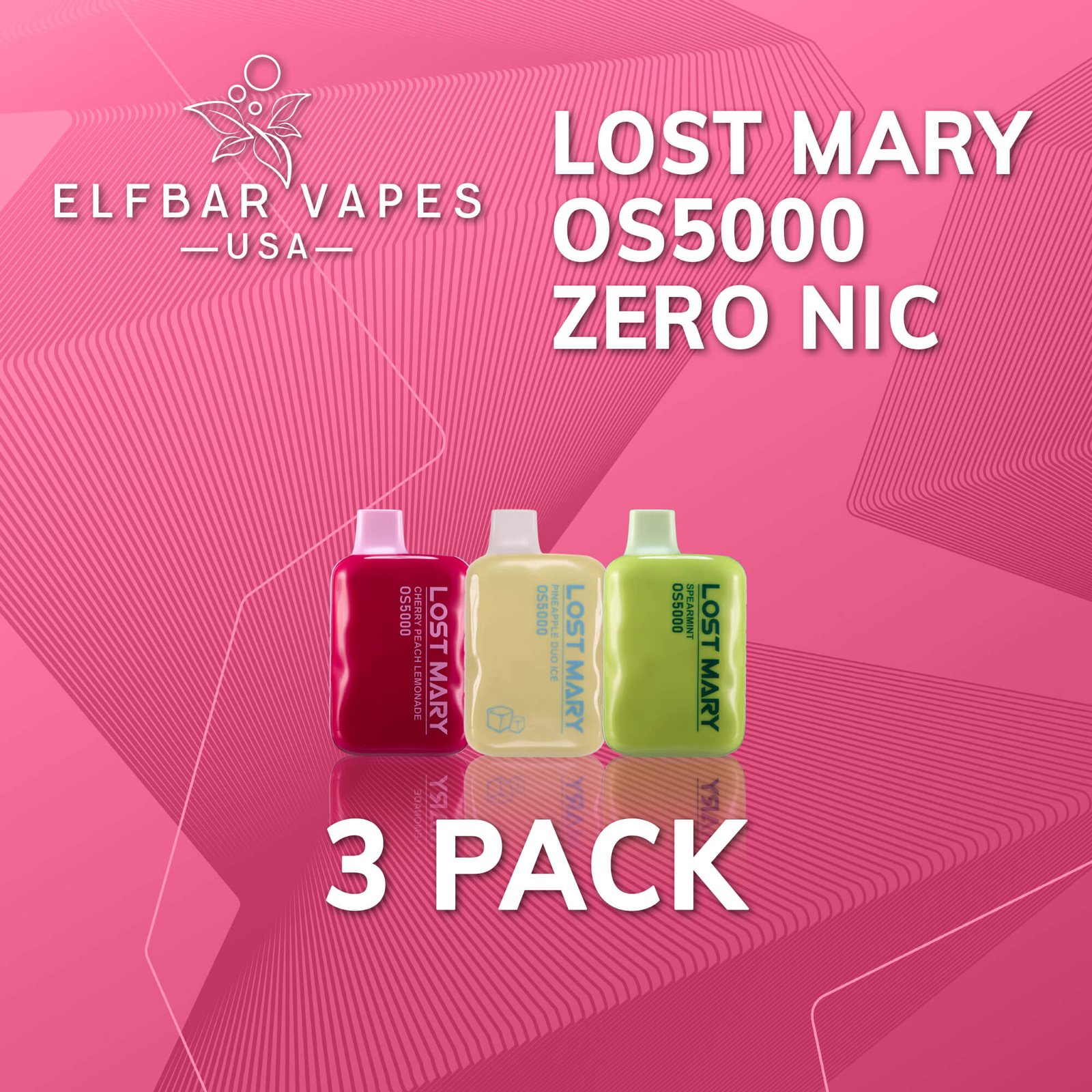 Lost Mary OS5000 Zero Nicotine 3 Pack