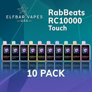 RabBeats rc10000 touch screen vape - 10 pack