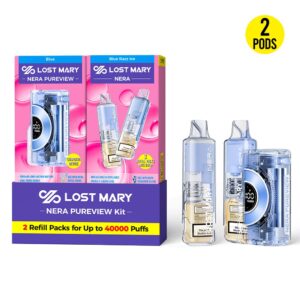 Lost Mary Nera Pureview 40K Kit Blue Razz Uce