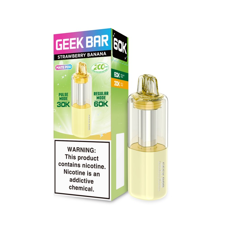 Geek Bar Mate 60K Disposable Vape Pod - Strawberry Banana