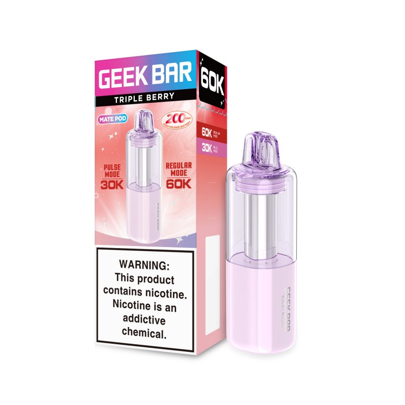 Geek Bar Mate 60K Disposable Vape Pod - Triple Berry