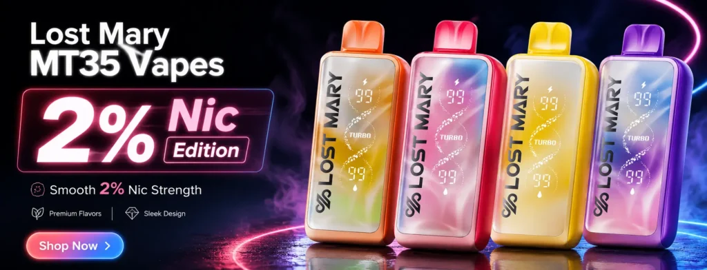 Lost Mary MT35 2% Nic Elfbar Banner