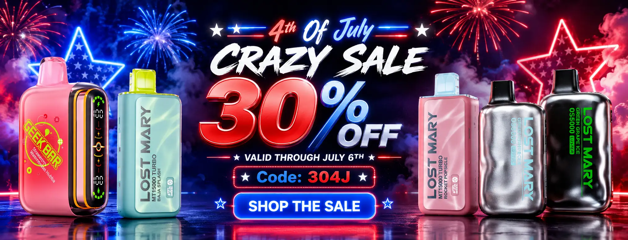 ElfBar Vapes USA 4th Of July Mega Sale